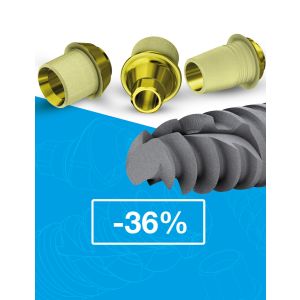 Implants with abutments